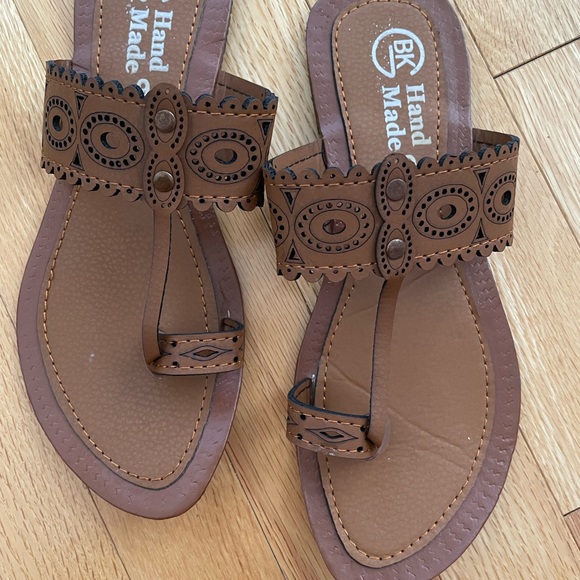 New Hand made leather sandals size 6-7 - Picture 6 of 6